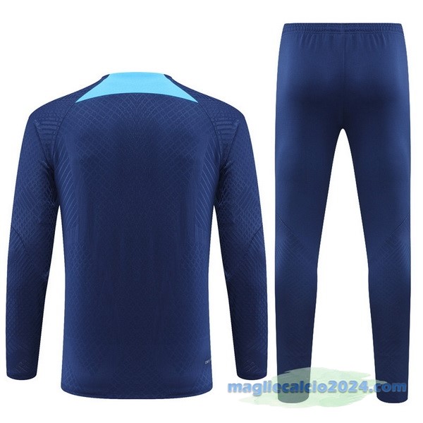 Set Completo Sudadera Formazione Giocatori Barcelona 2022 2023 Azul Navy Poco Prezzo