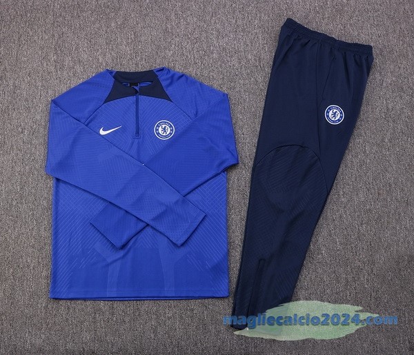 Set Completo Sudadera Formazione Giocatori Chelsea 2022 2023 Azul Poco Prezzo