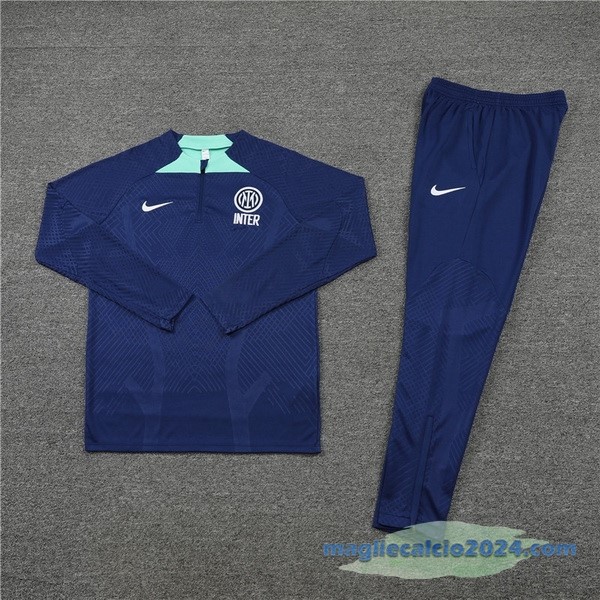 Set Completo Sudadera Formazione Giocatori Inter Milán 2022 2023 Azul Poco Prezzo