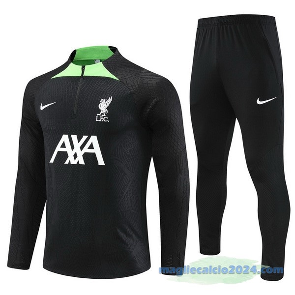 Set Completo Sudadera Formazione Giocatori Liverpool 2022 2023 Nero I Verde Poco Prezzo