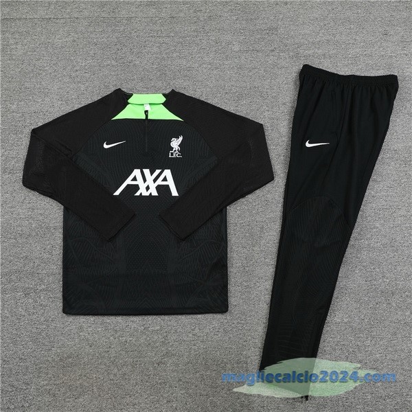 Set Completo Sudadera Formazione Giocatori Liverpool 2022 2023 Nero I Verde Poco Prezzo