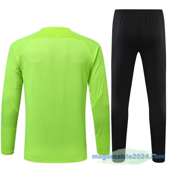 Set Completo Sudadera Formazione Giocatori Tottenham Hotspur 2022 2023 Verde I Nero Poco Prezzo
