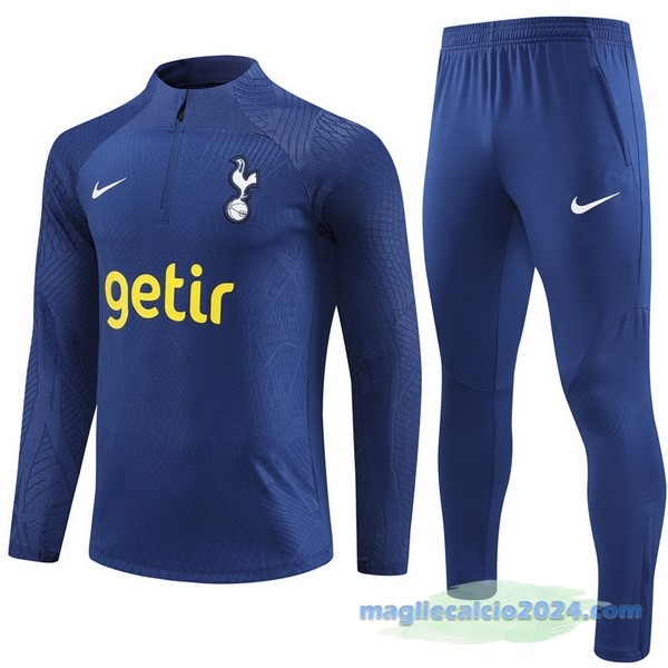 Set Completo Sudadera Formazione Giocatori Tottenham Hotspur 2023 2024 Azul Navy Poco Prezzo