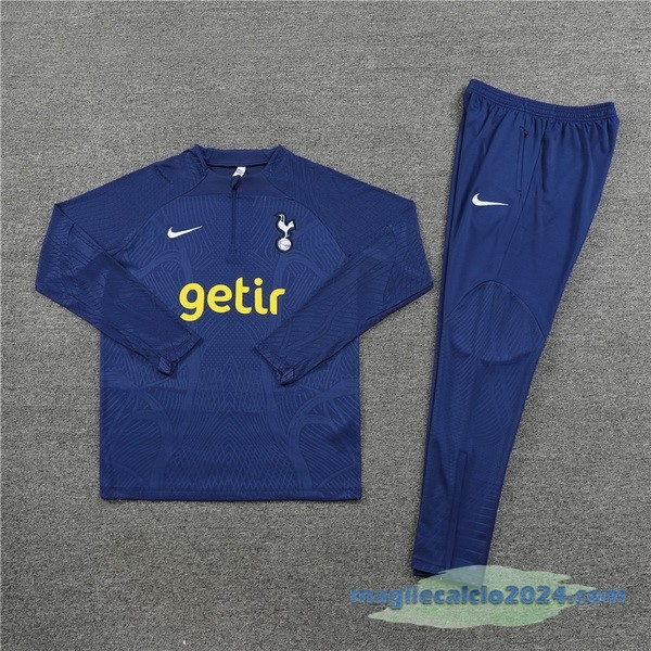 Set Completo Sudadera Formazione Giocatori Tottenham Hotspur 2023 2024 Azul Navy Poco Prezzo