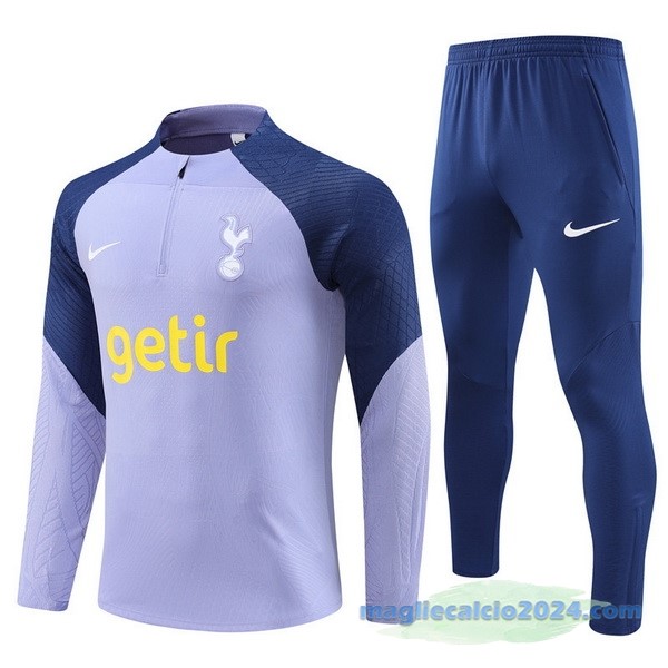 Set Completo Sudadera Formazione Giocatori Tottenham Hotspur 2023 2024 Purpureo Azul Poco Prezzo