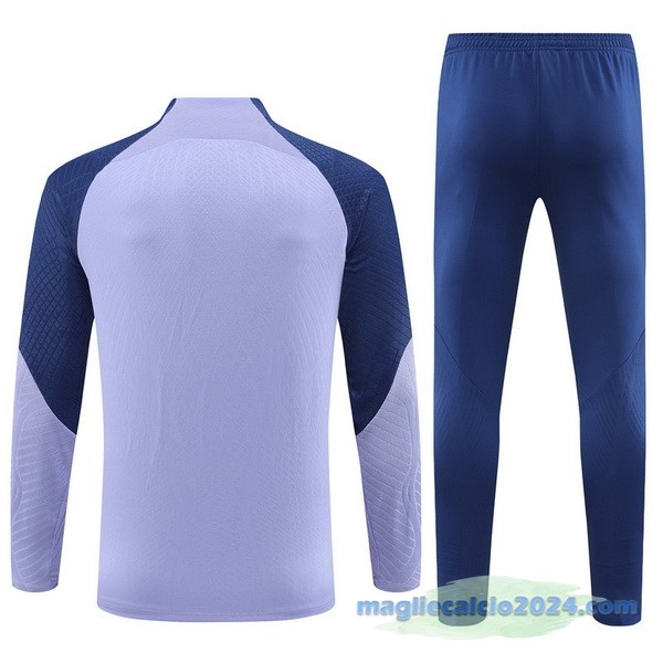 Set Completo Sudadera Formazione Giocatori Tottenham Hotspur 2023 2024 Purpureo Azul Poco Prezzo