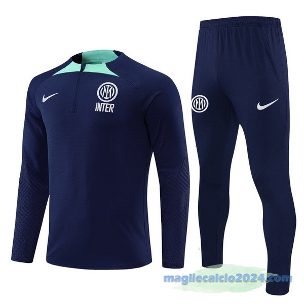 Set Completo Sudadera Formazione Inter Milán 2022 2023 Azul Navy Poco Prezzo