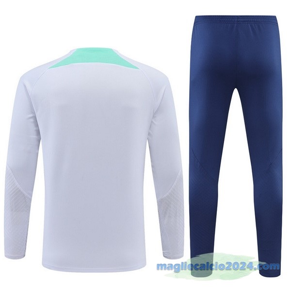 Set Completo Sudadera Formazione Inter Milán 2022 2023 Bianco Azul Poco Prezzo