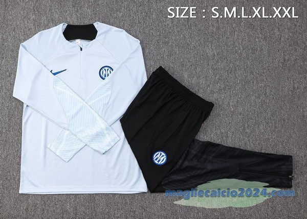 Set Completo Sudadera Formazione Inter Milán 2023 2024 Azul II Nero Poco Prezzo