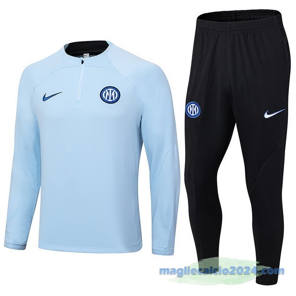 Set Completo Sudadera Formazione Inter Milán 2023 2024 Azul Nero Poco Prezzo
