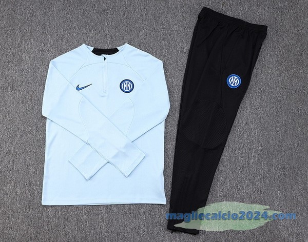 Set Completo Sudadera Formazione Inter Milán 2023 2024 Azul Nero Poco Prezzo