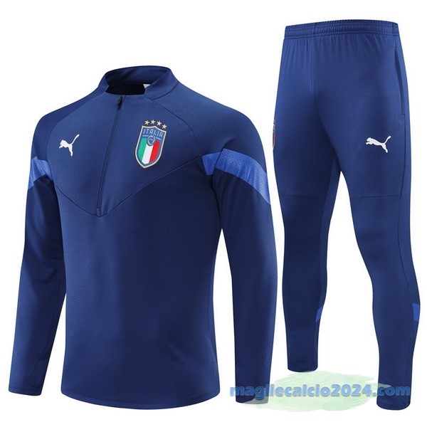 Set Completo Sudadera Formazione Italia 2022 Azul IIII Navy Poco Prezzo