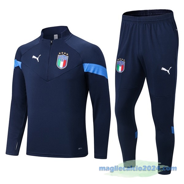 Set Completo Sudadera Formazione Italia 2022 Azul III Navy Poco Prezzo