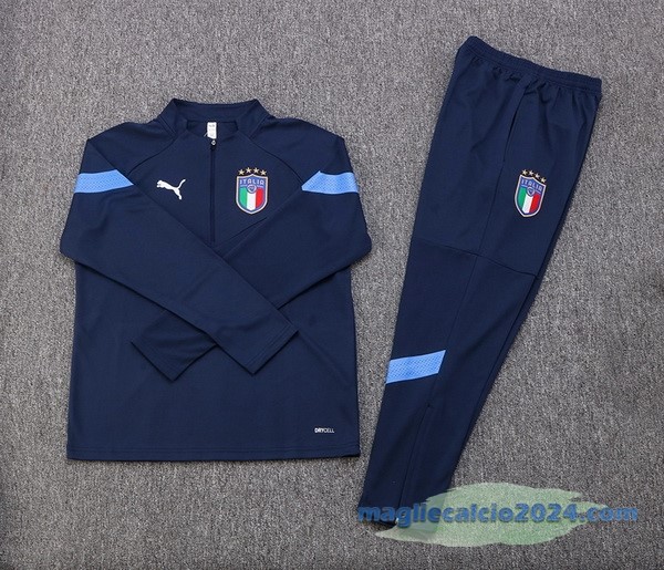 Set Completo Sudadera Formazione Italia 2022 Azul III Navy Poco Prezzo