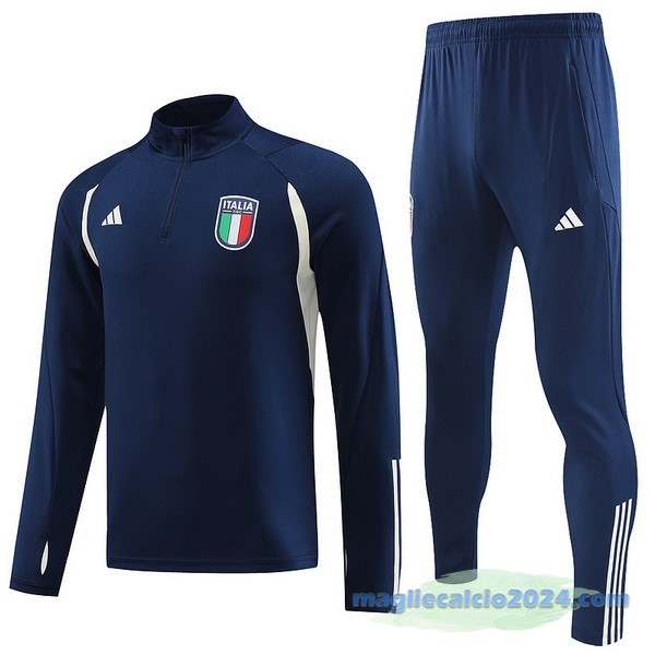 Set Completo Sudadera Formazione Italia 2023 Azul III Navy Poco Prezzo