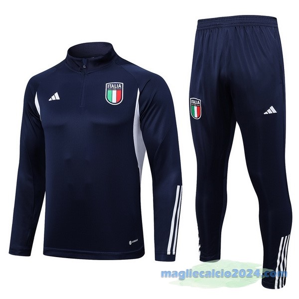 Set Completo Sudadera Formazione Italia 2023 Azul II Navy Poco Prezzo