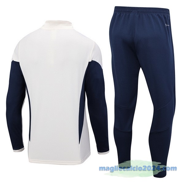 Set Completo Sudadera Formazione Italia 2023 Bianco Azul Navy Poco Prezzo