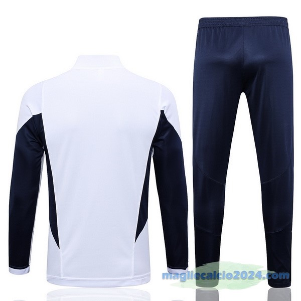Set Completo Sudadera Formazione Italia 2023 Bianco I Azul Navy Poco Prezzo
