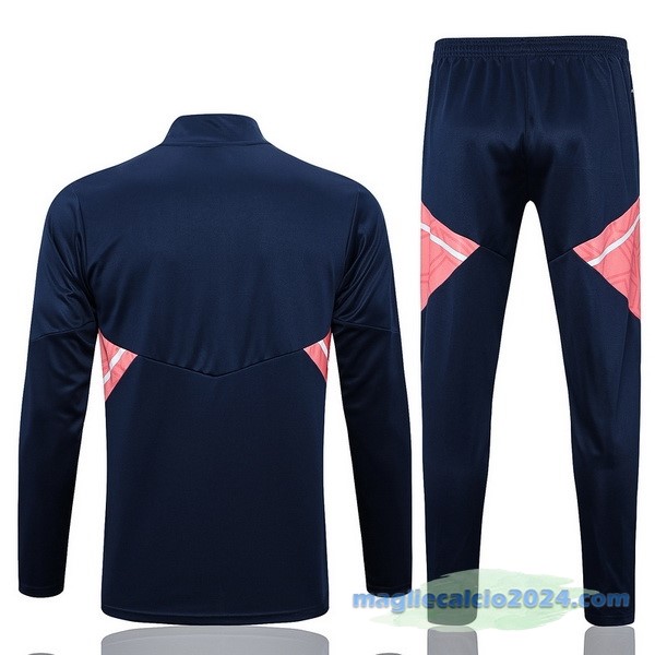 Set Completo Sudadera Formazione Juventus 2022 2023 Azul Navy Rosa Poco Prezzo
