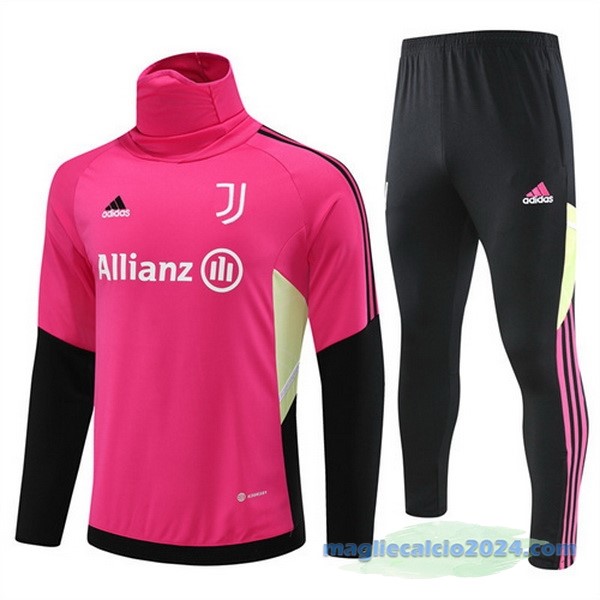 Set Completo Sudadera Formazione Juventus 2022 2023 Rosa I Nero Poco Prezzo