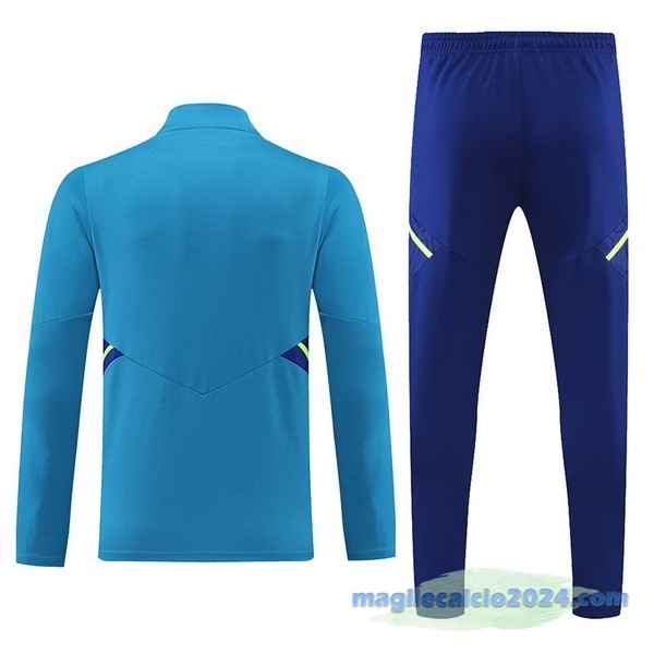 Set Completo Sudadera Formazione Juventus 2022 2023 Verde Azul Poco Prezzo