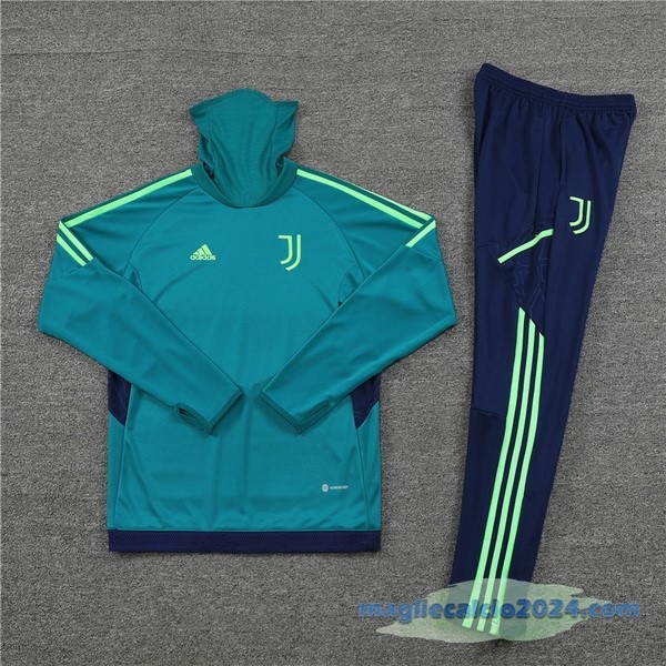 Set Completo Sudadera Formazione Juventus 2022 2023 Verde II Azul Poco Prezzo