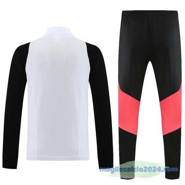 Set Completo Sudadera Formazione Juventus 2023 2024 Bianco Nero Rosa Poco Prezzo