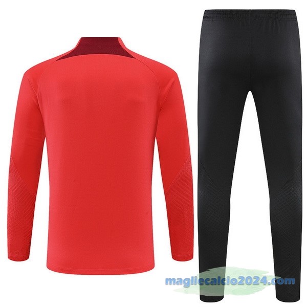 Set Completo Sudadera Formazione Liverpool 2022 2023 Rosso Nero Poco Prezzo