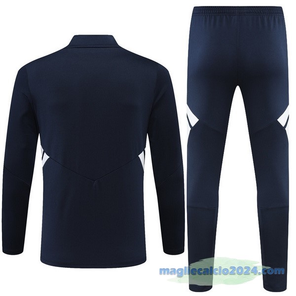 Set Completo Sudadera Formazione Lyon 2022 2023 Azul Navy Bianco Poco Prezzo