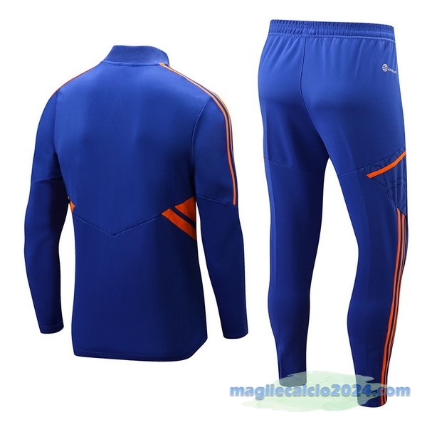 Set Completo Sudadera Formazione Lyon 2022 2023 Azul Rosso Poco Prezzo