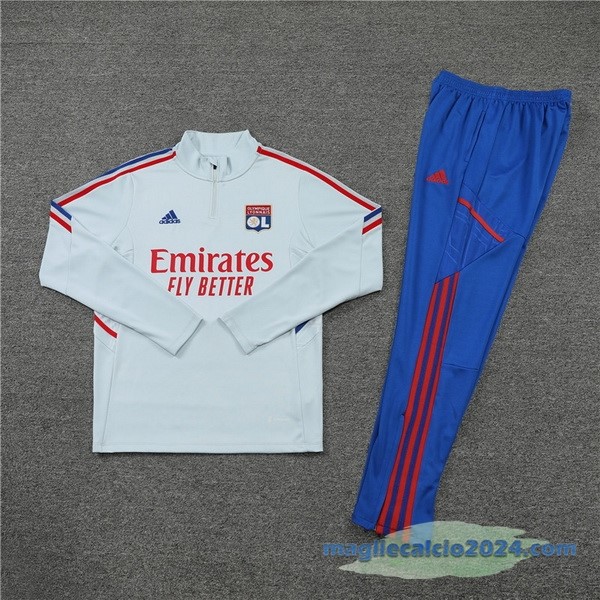 Set Completo Sudadera Formazione Lyon 2022 2023 Grigio Azul Poco Prezzo