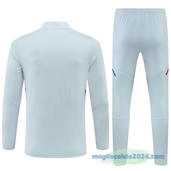 Set Completo Sudadera Formazione Lyon 2022 2023 Grigio Luce Poco Prezzo