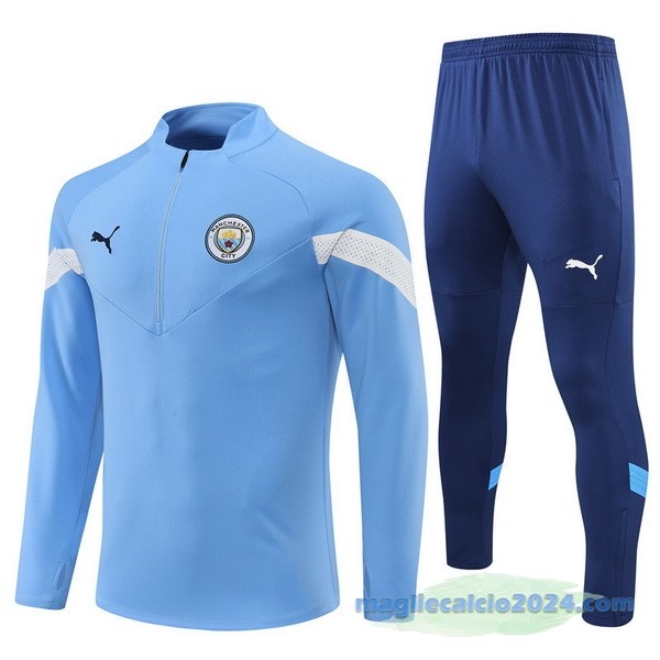 Set Completo Sudadera Formazione Manchester City 2022 2023 Azul Poco Prezzo