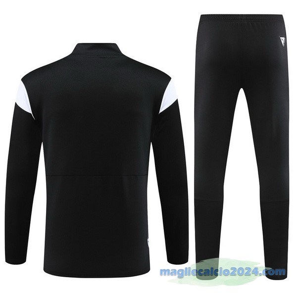 Set Completo Sudadera Formazione Manchester City 2023 2024 Nero Bianco Poco Prezzo