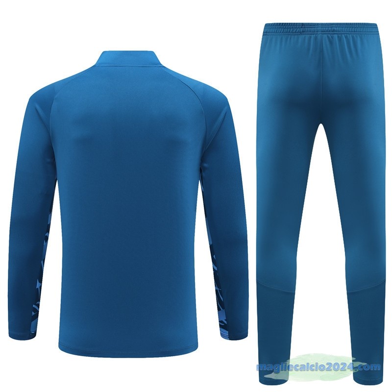 Set Completo Sudadera Formazione Manchester City Bambino 2023 2024 Azul Bianco Poco Prezzo
