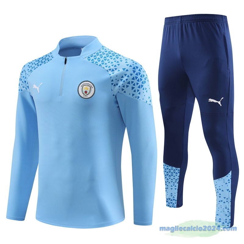 Set Completo Sudadera Formazione Manchester City Bambino 2023 2024 Azul Poco Prezzo