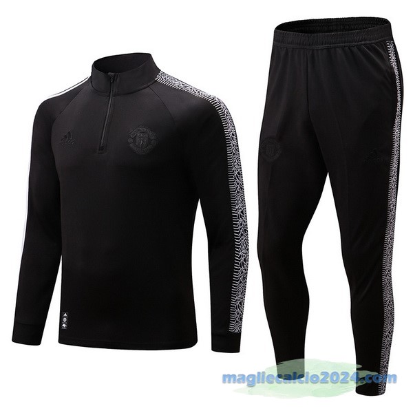 Set Completo Sudadera Formazione Manchester United 2022 2023 I Nero Poco Prezzo