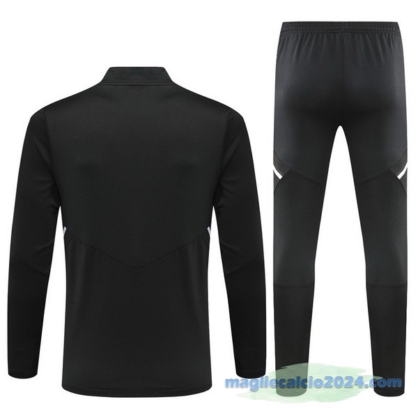 Set Completo Sudadera Formazione Manchester United 2022 2023 Nero Rosso Poco Prezzo