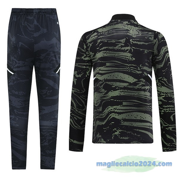 Set Completo Sudadera Formazione Manchester United 2022 2023 Nero Verde Poco Prezzo