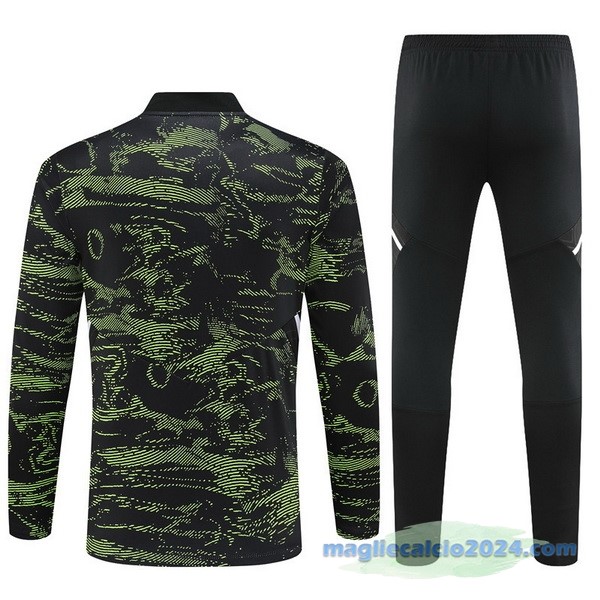 Set Completo Sudadera Formazione Manchester United 2022 2023 Verde I Nero Poco Prezzo