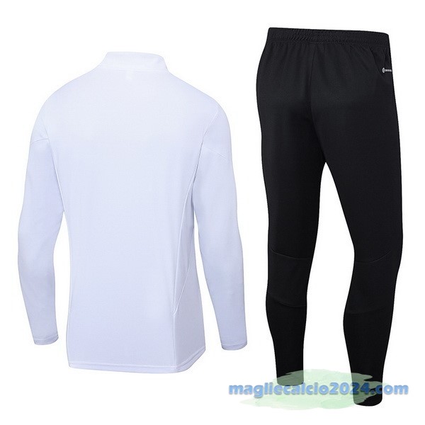 Set Completo Sudadera Formazione Manchester United 2023 2024 Bianco II Nero Poco Prezzo