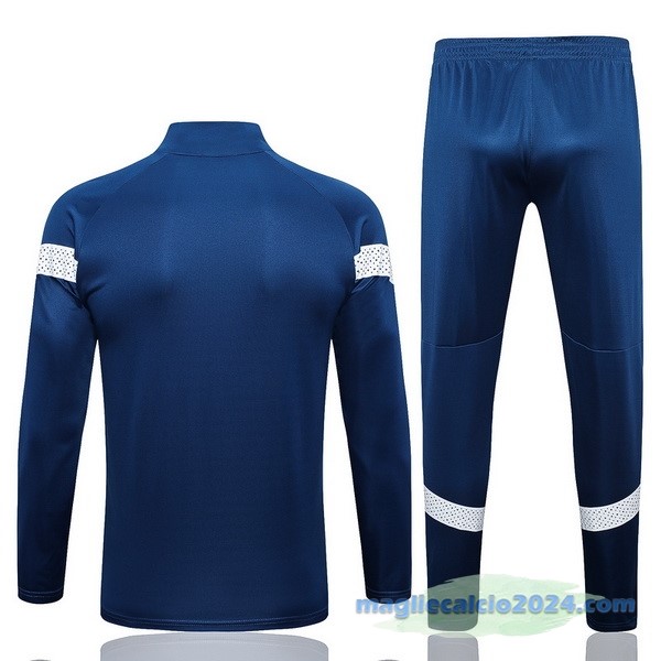 Set Completo Sudadera Formazione Marsella 2022 2023 Azul Navy Bianco Poco Prezzo