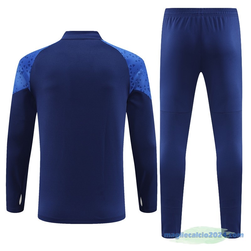 Set Completo Sudadera Formazione Marsella 2023 2024 Azul Navy Poco Prezzo