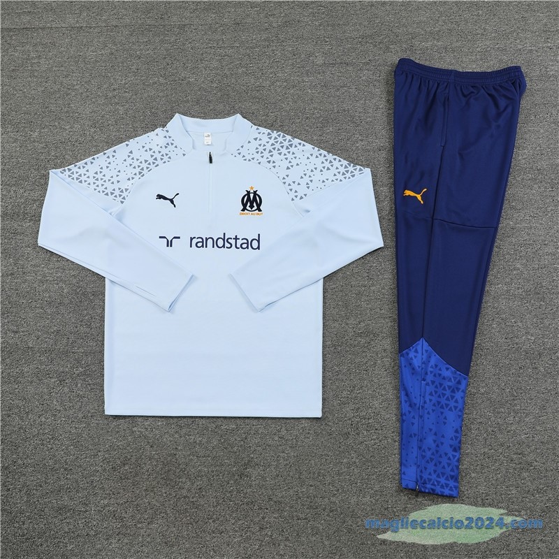 Set Completo Sudadera Formazione Marsella Bambino 2023 2024 Azul Poco Prezzo