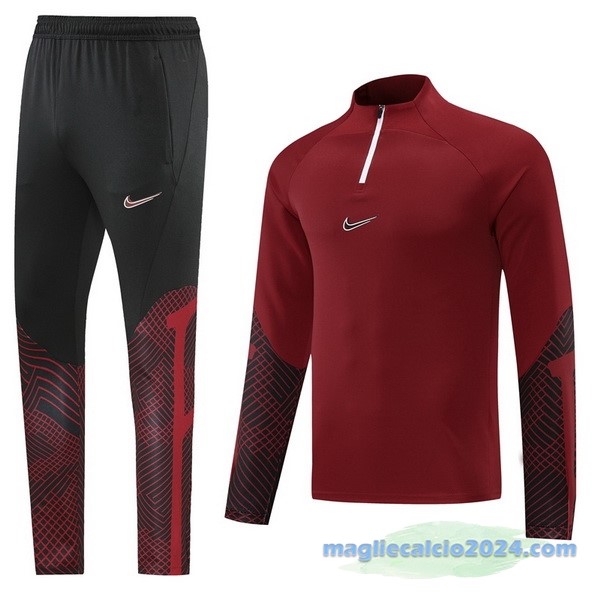 Set Completo Sudadera Formazione Nike 2022 2023 Borgogna Poco Prezzo