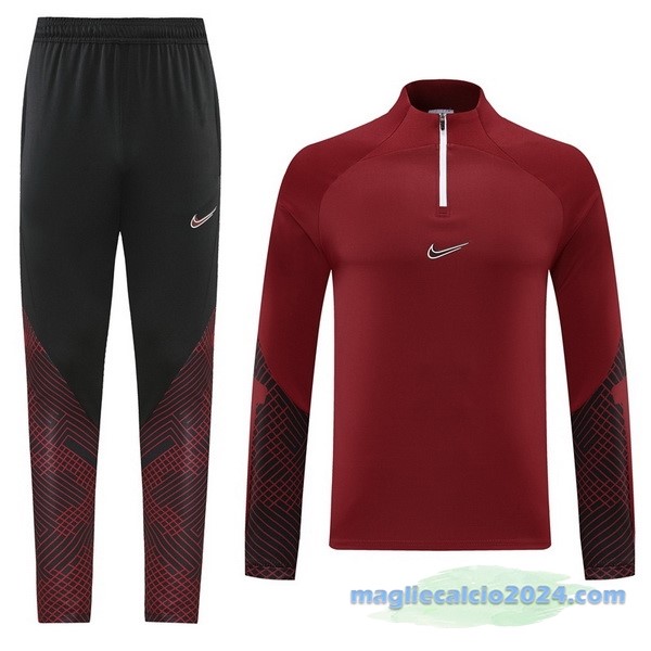 Set Completo Sudadera Formazione Nike 2022 2023 Borgogna Poco Prezzo