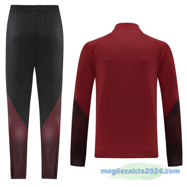 Set Completo Sudadera Formazione Nike 2022 2023 Borgogna Poco Prezzo