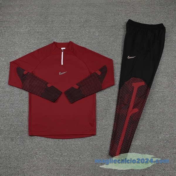 Set Completo Sudadera Formazione Nike 2022 2023 Borgogna Poco Prezzo