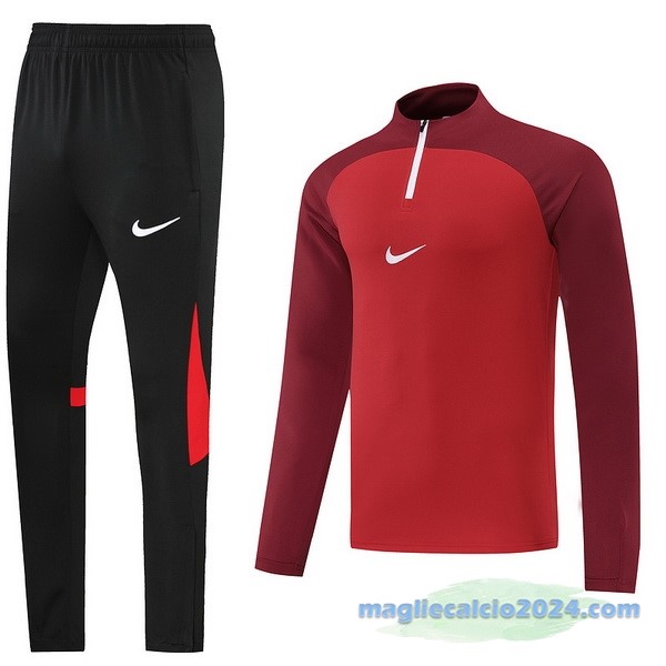 Set Completo Sudadera Formazione Nike 2022 2023 Rosso II Nero Poco Prezzo