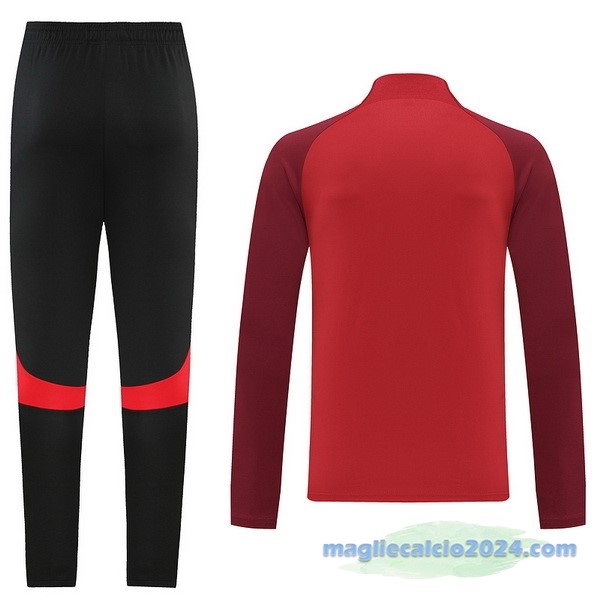 Set Completo Sudadera Formazione Nike 2022 2023 Rosso II Nero Poco Prezzo